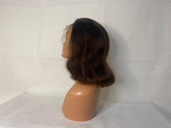 Chestnut Brown Mini Frontal Wig 100% Human Hair - Image 3